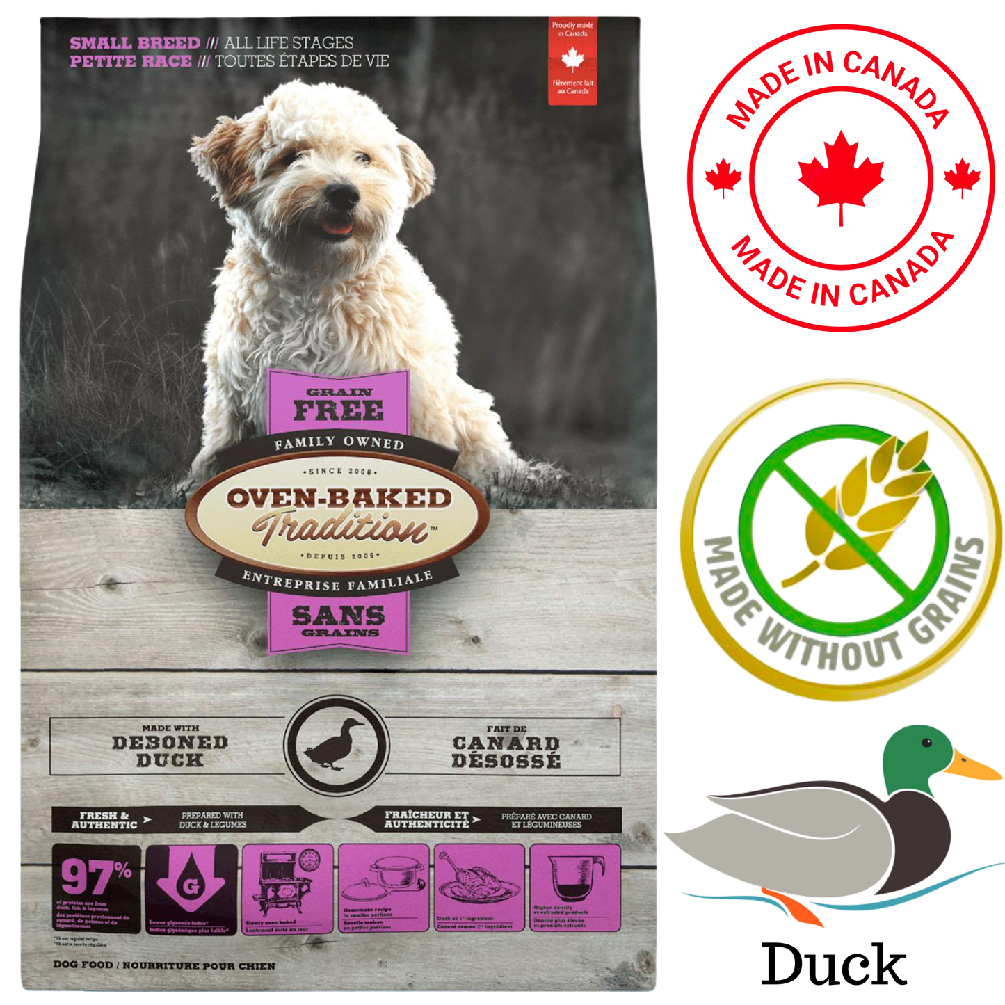 Oven-Baked Tradition - Small Breed All Life Stages Duck Dry Dog Food
