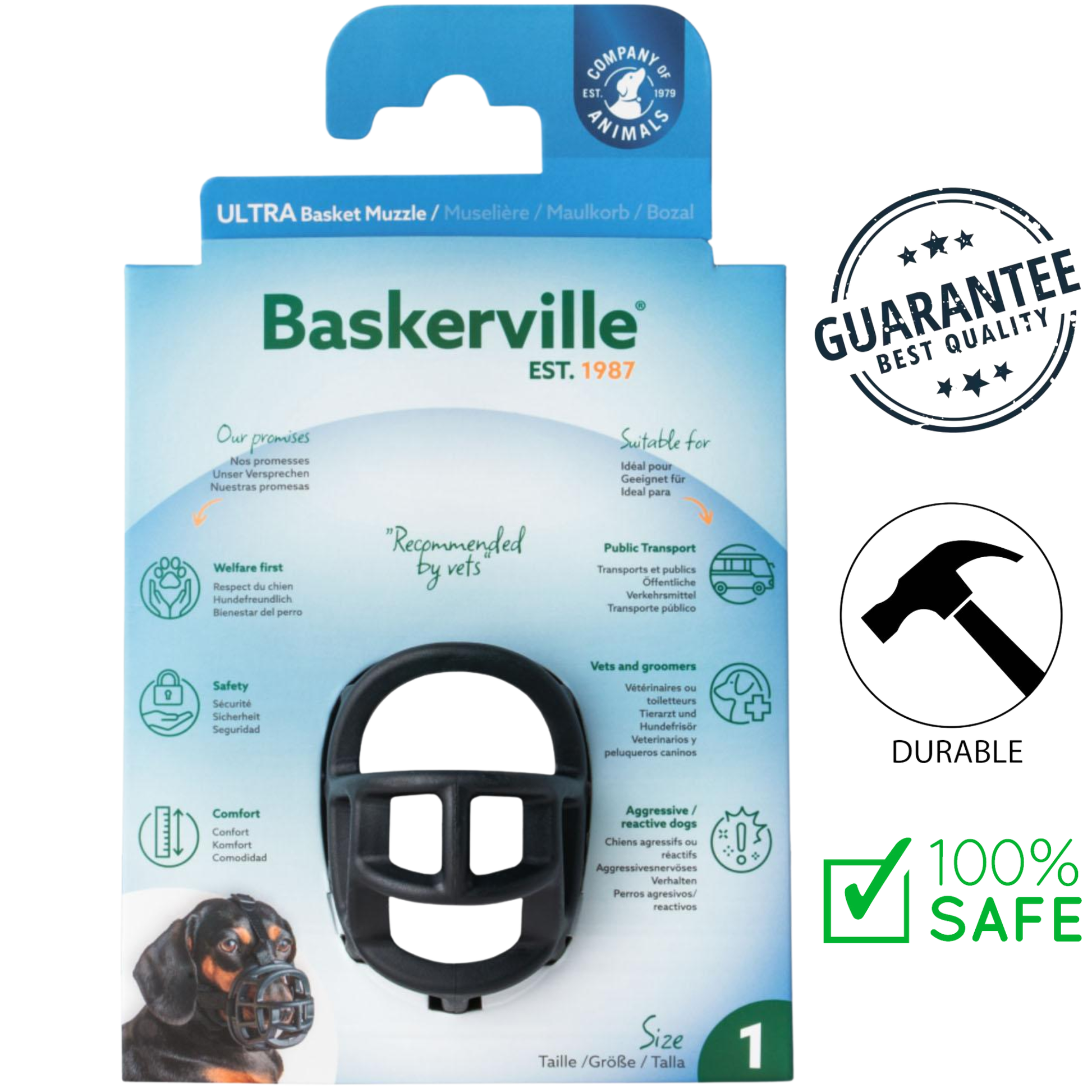 Company of Animals - Baskerville Ultra Dog Muzzle — main