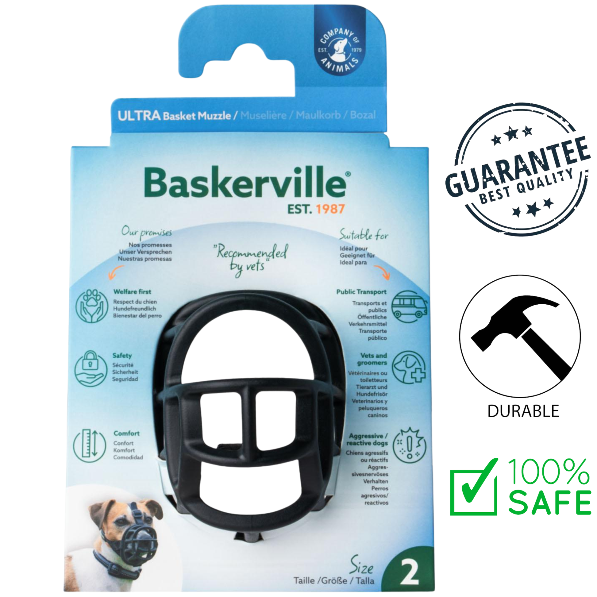 Company of Animals - Baskerville Ultra Dog Muzzle — view 2