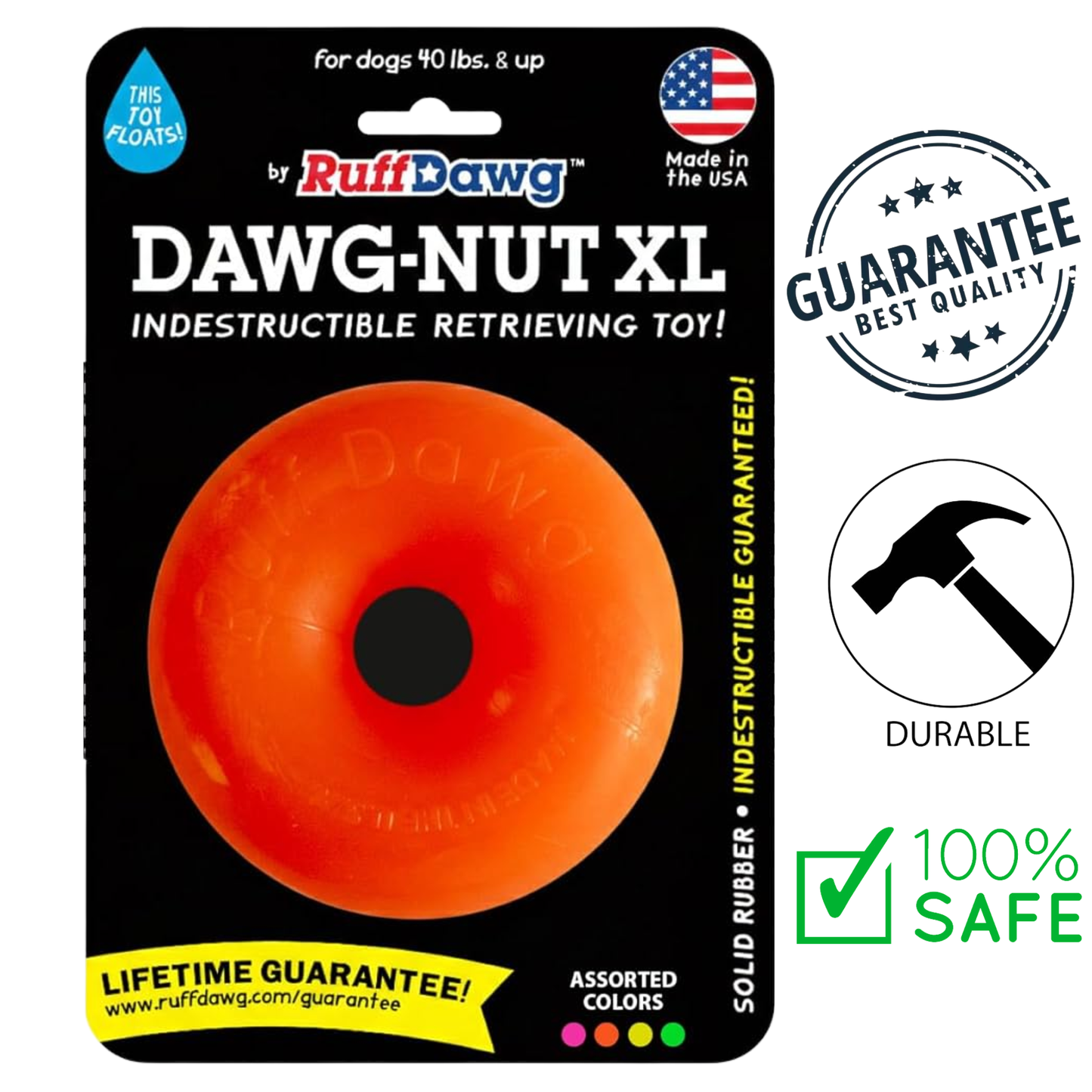 Ruff Dawg - Indestructible Ring Dog Toy — view 2