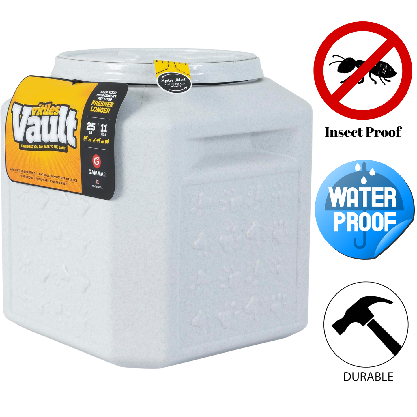 Vittles Vault – Contenant de stockage des aliments – 15 lb