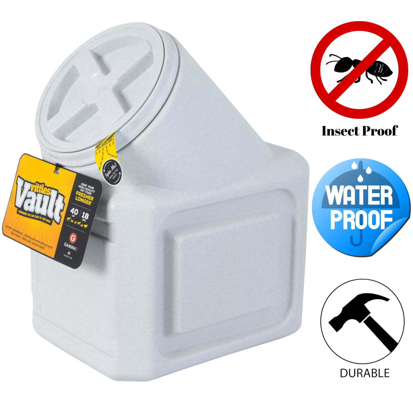 Vittles Vault – Contenant de stockage des aliments – 15 lb