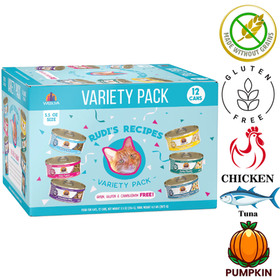 Weruva - Rudis Recipes Variety Pack Canned Cat Food