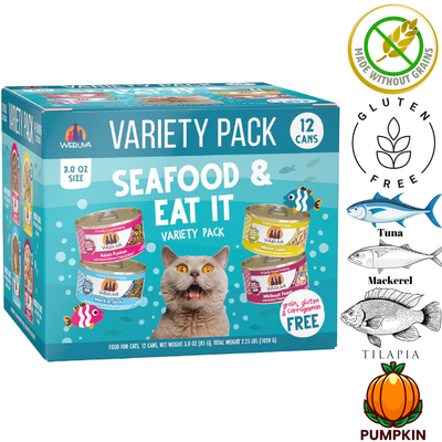 Weruva - Seafood Eat It Variety Pack Canned Cat Food