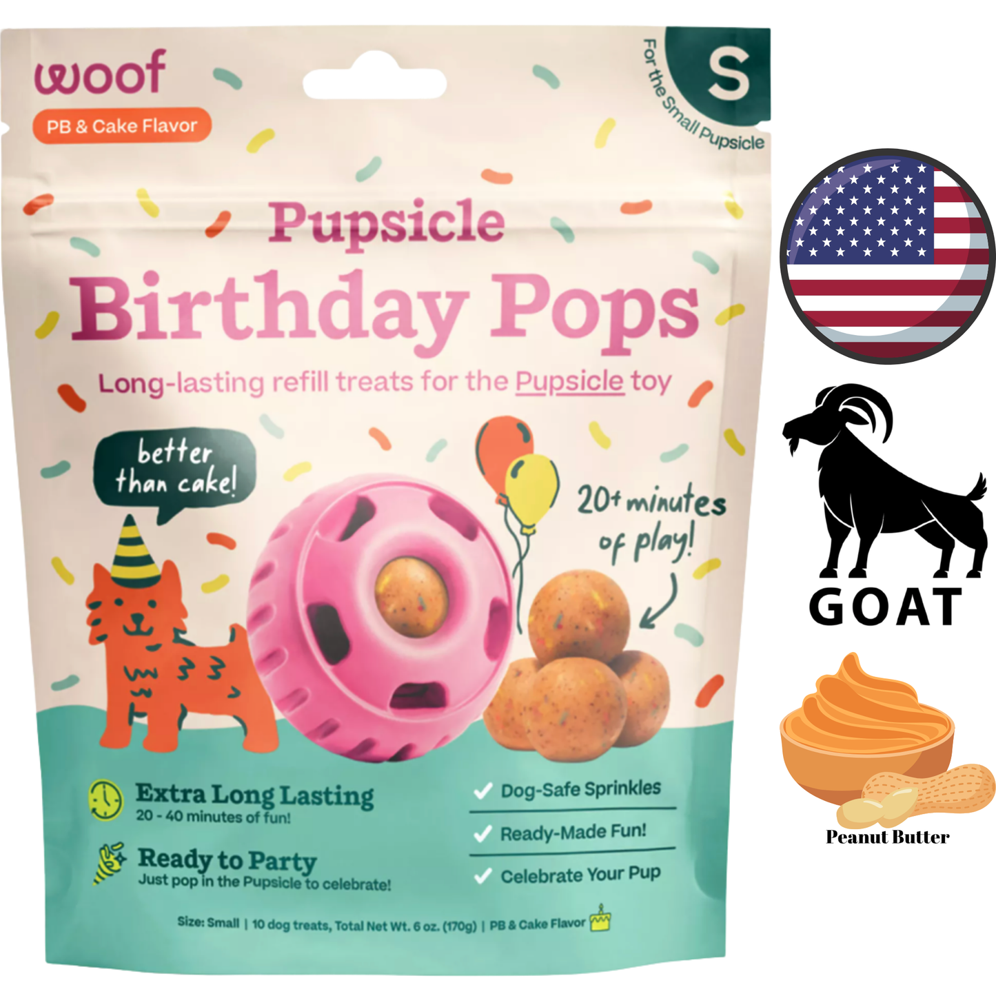 Woof - Pupsicle Birthday Pops Dog Treats — main