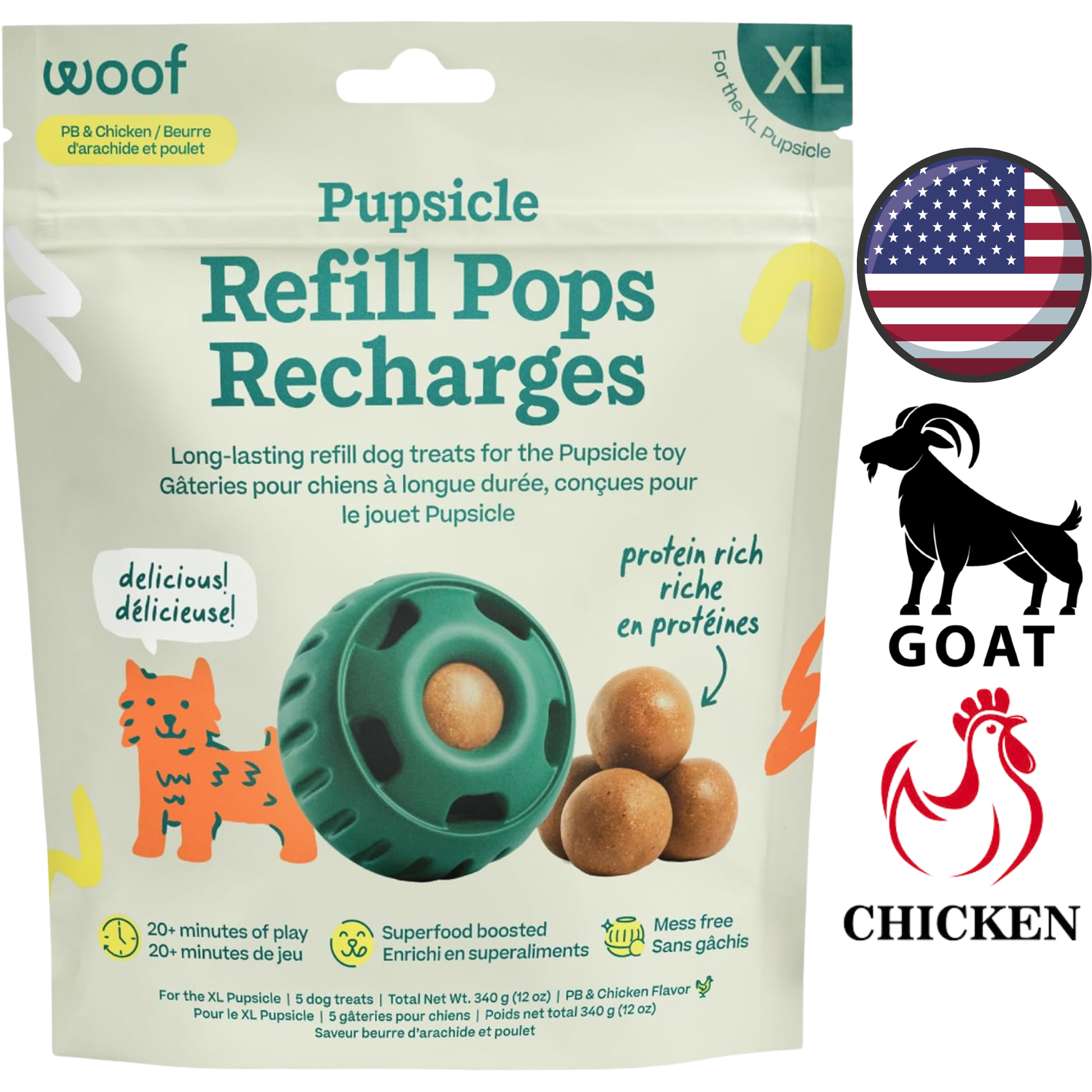 Woof - Pupsicle Chicken Pops Dog Treats