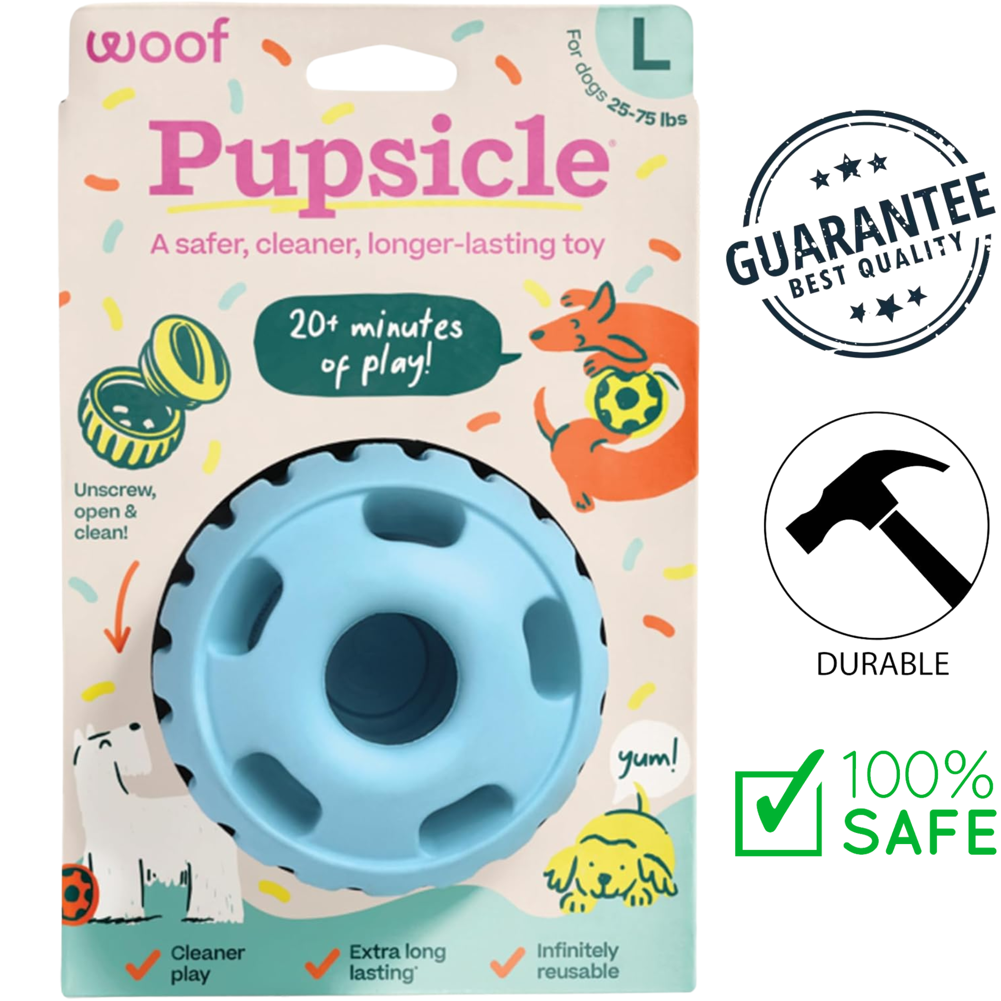 Woof - Pupsicle Blue Dog Toy