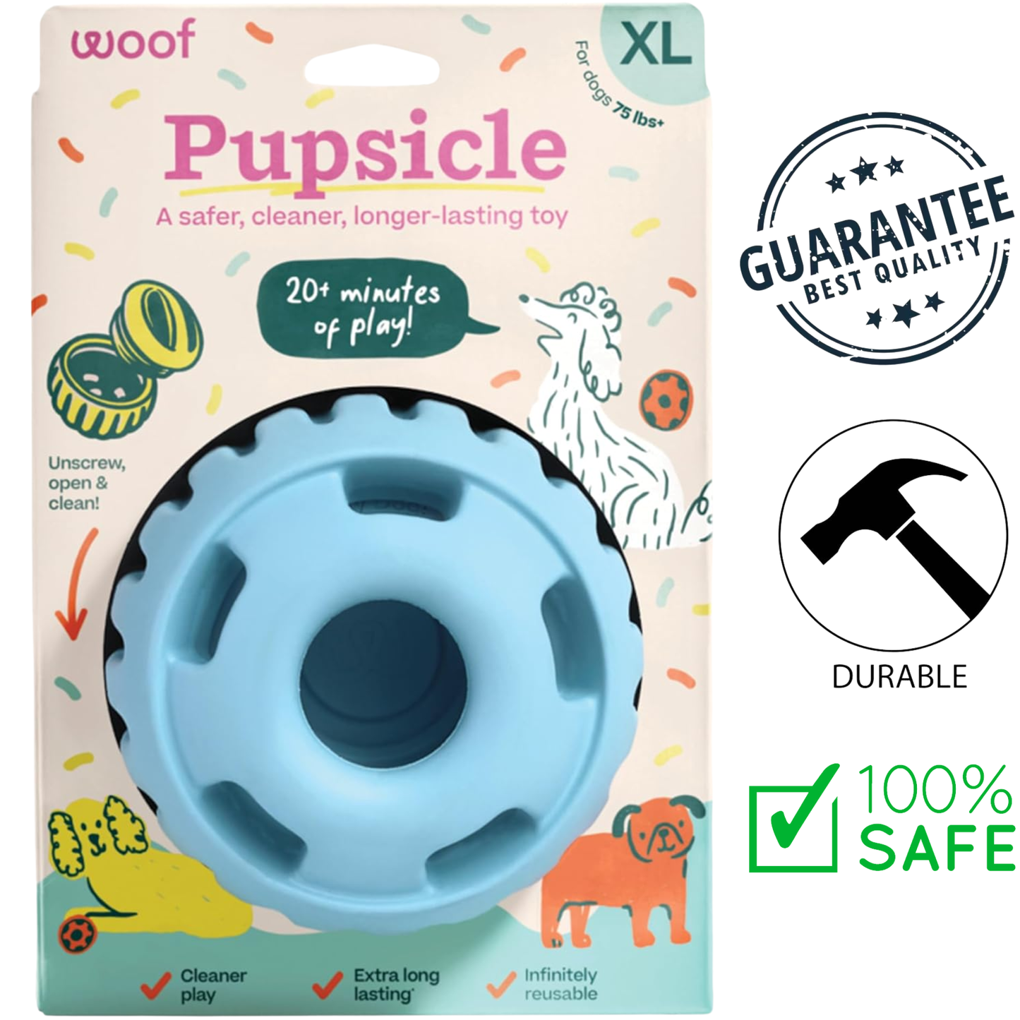 Woof - Pupsicle Blue Dog Toy