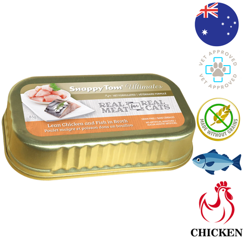 Snappy Tom - Ultimates Lean Chicken and Fish in Broth Cat Food — main