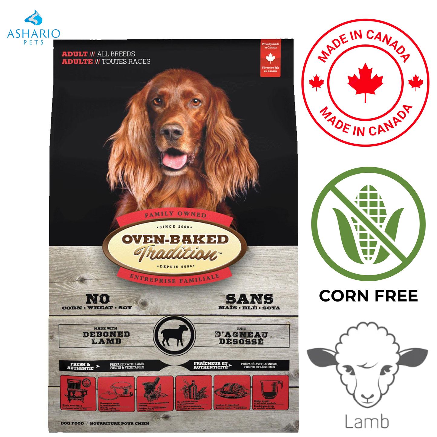 Oven-Baked Tradition - Croquettes à l'agneau pour chiens adultes - 5 lb, 25 lb
