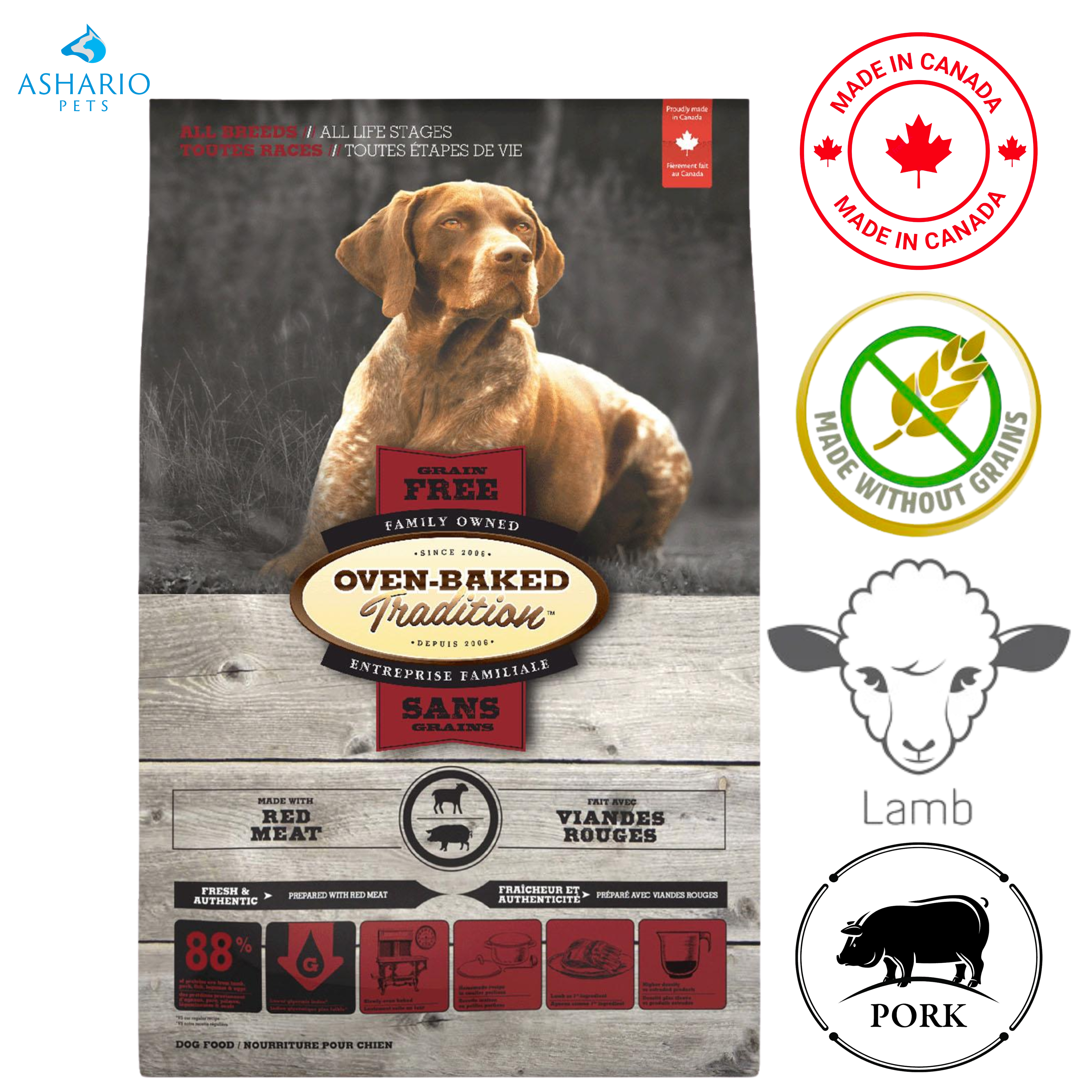 Oven-Baked Tradition - All Breeds All Life Stages Grain Free Red Meat Dry Dog Food — main