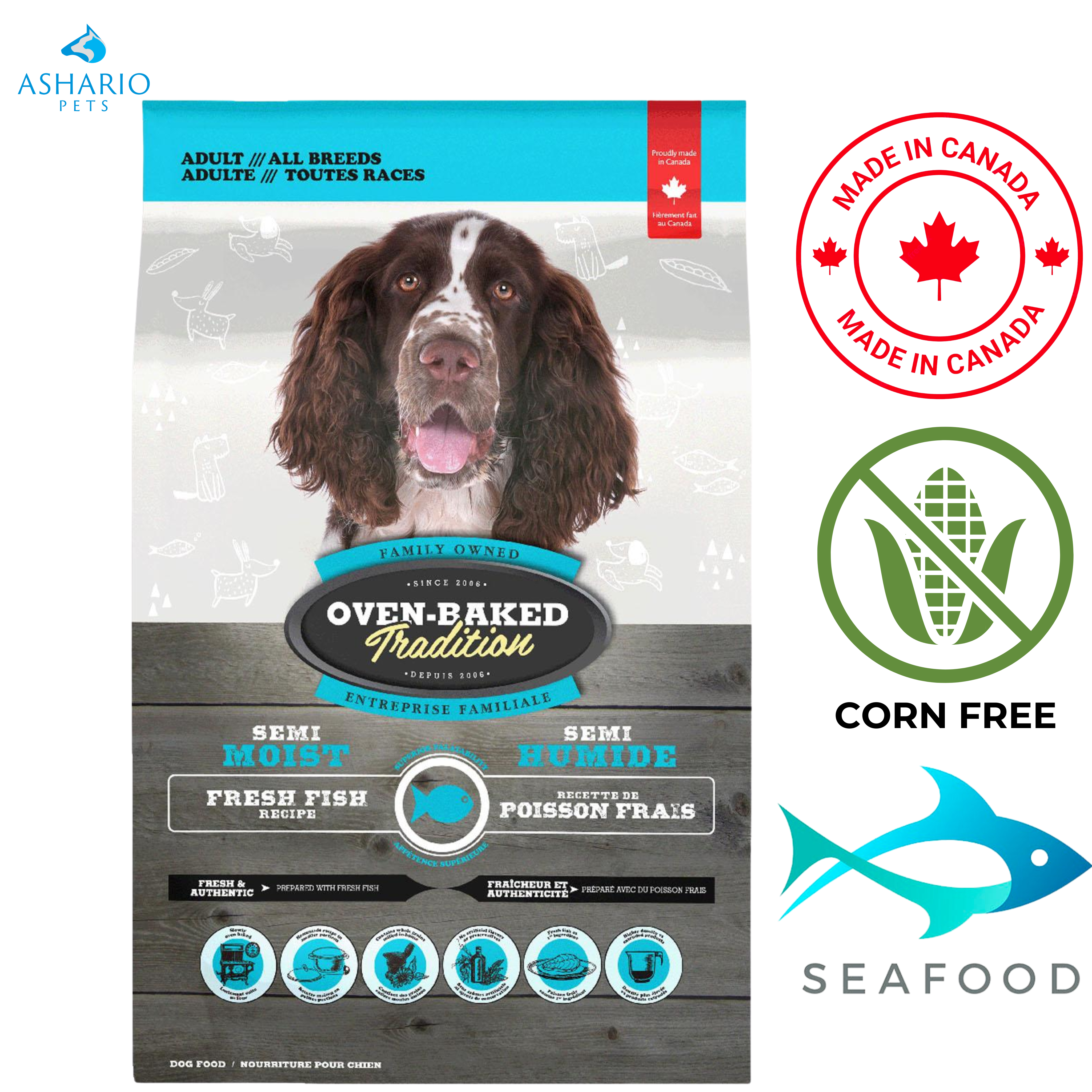 Oven-Baked Tradition - Adult Semi Moist Fish Dry Dog Food — main