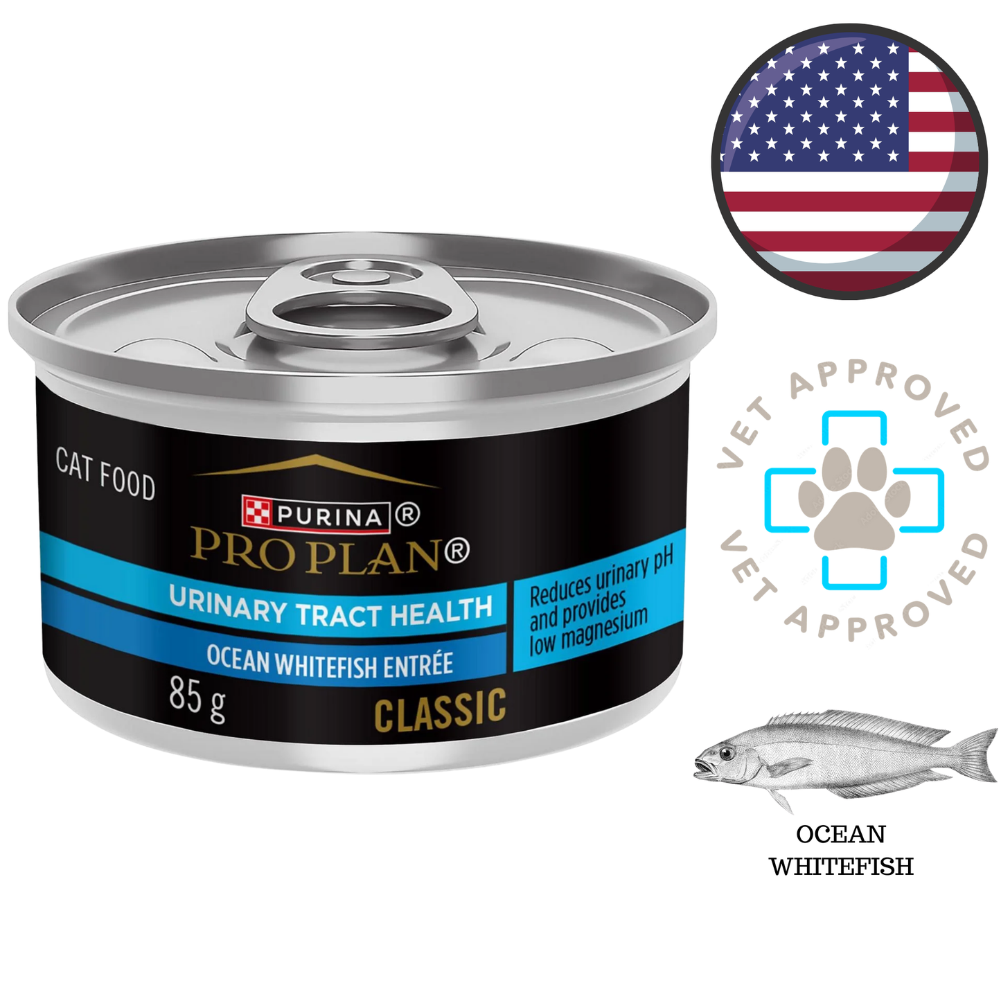 Purina - Pro Plan Specialized Urinary Tract Health Ocean Whitefish Entree Canned Cat Food