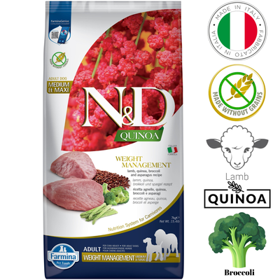 Farmina - Weight Management Lamb & Quinoa Medium & Maxi Dry Dog Food