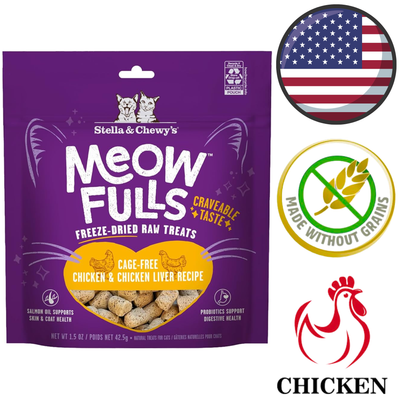 Stella & Chewy's - Meowfulls Chicken Freeze Dried Cat Treats — main