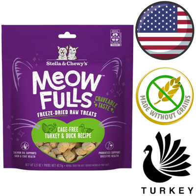Stella & Chewy's  - Meowfulls Turkey Freeze Dried Cat Treats — main