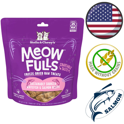 Stella & Chewy's - Meowfulls Whitefish & Salmon Freeze Dried Cat Treats — main
