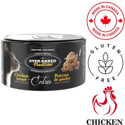 Oven-Baked Tradition - Chicken Breast With Shrimps Entree Adult Canned Cat Food — main