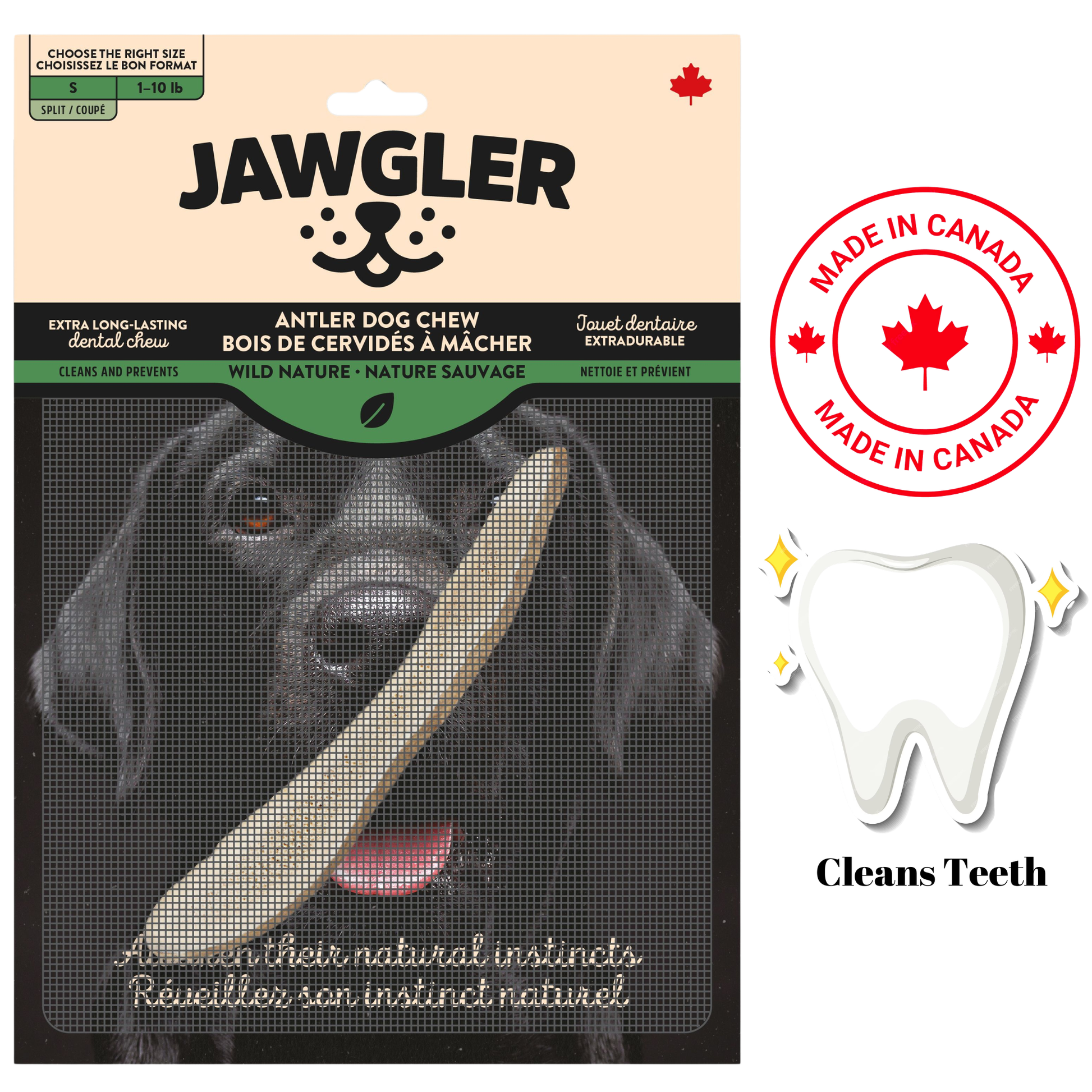 Jawgler - Antler Dog Chew — main