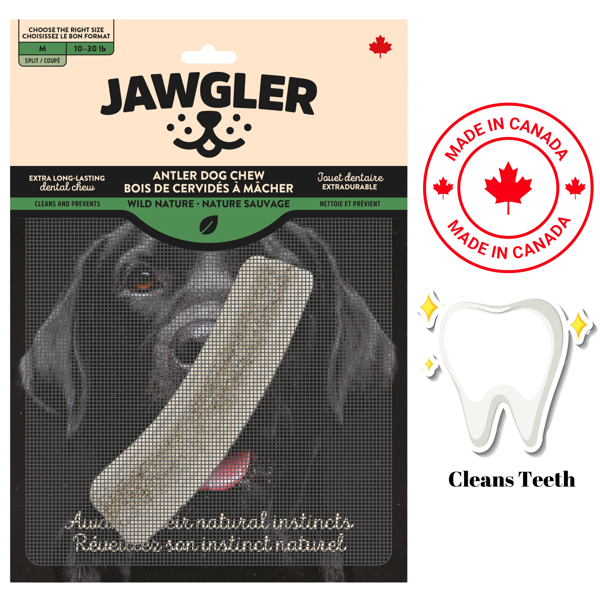 Jawgler - Antler Dog Chew — view 2