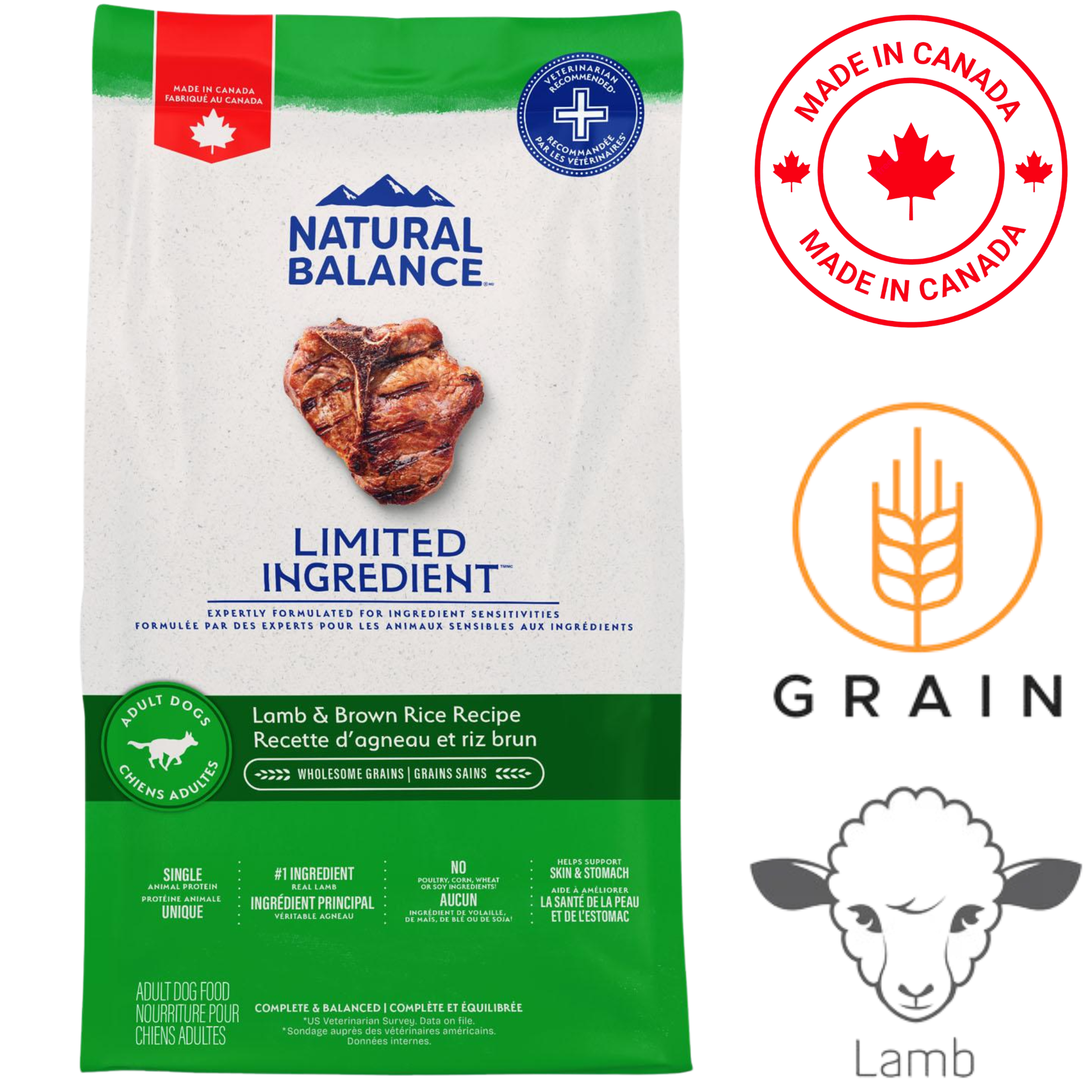 Natural Balance - Limited Ingredient Diet Lamb & Brown Rice Dry Dog Food — main