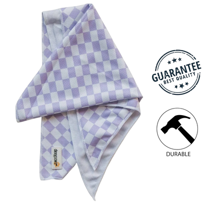 Dexypaws - Cooling Bandana in Lilac Checkers