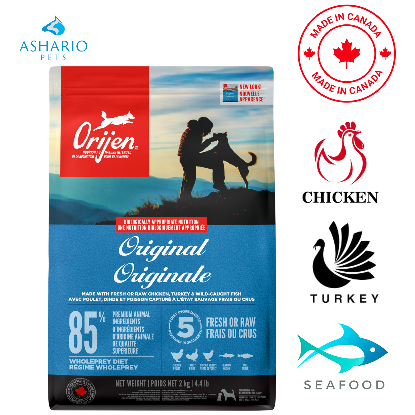 Orijen - Croquettes originales pour chiens adultes
