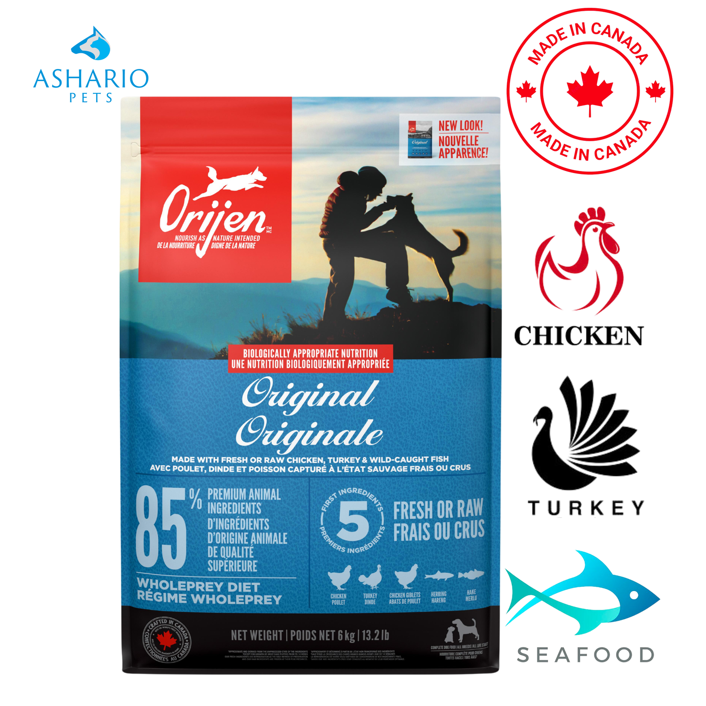 Orijen - Croquettes originales pour chiens adultes