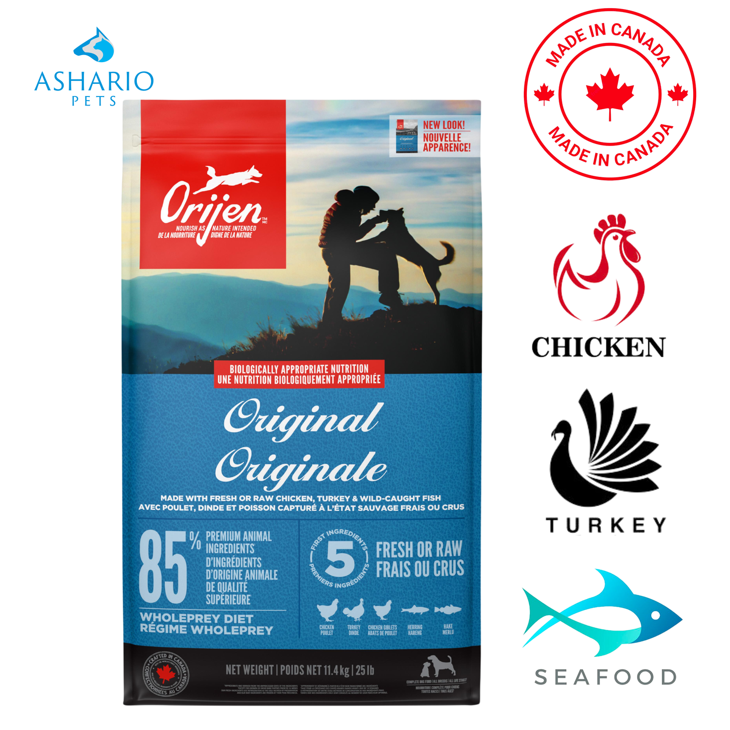 Orijen - Croquettes originales pour chiens adultes