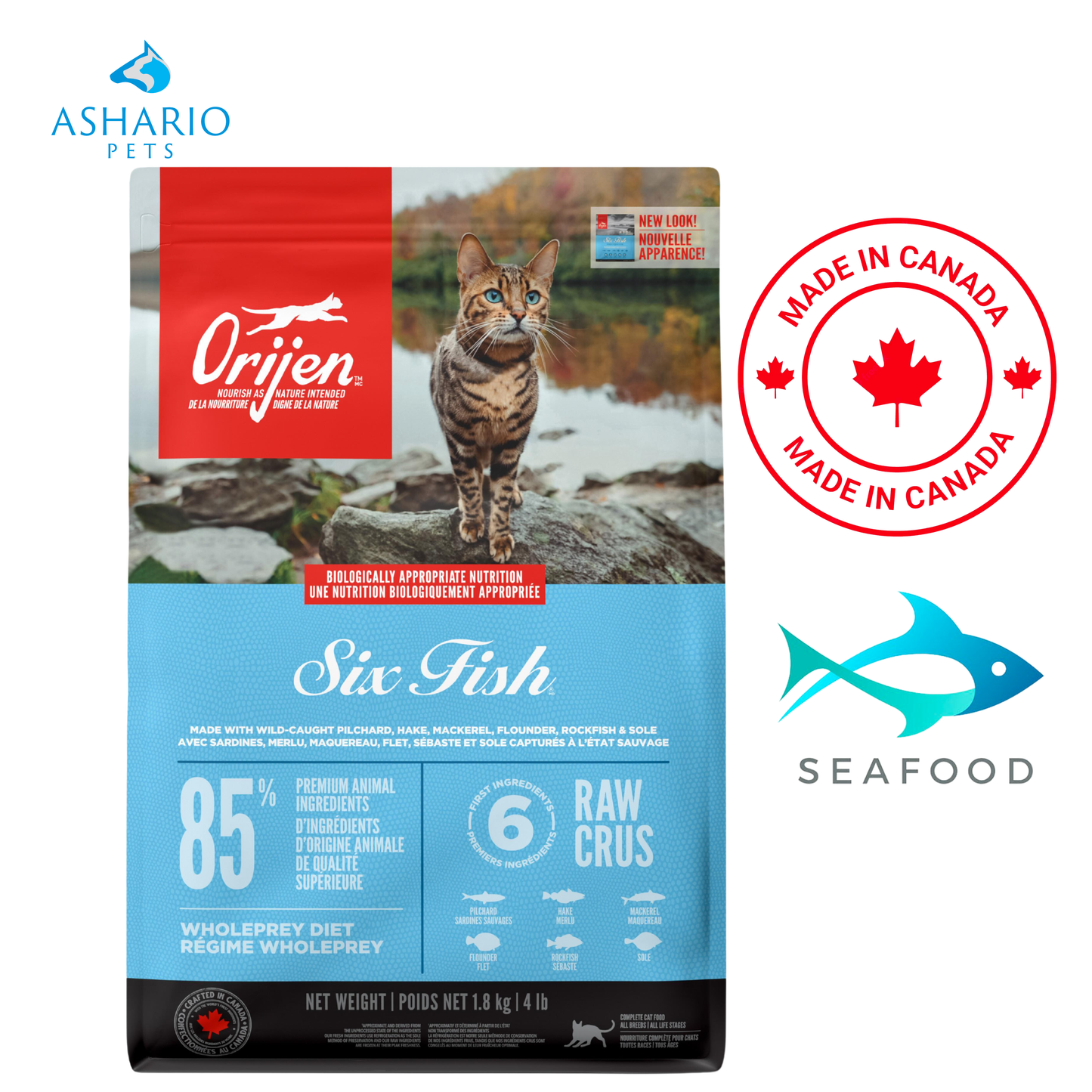 Orijen - Six Fish Dry Cat Food