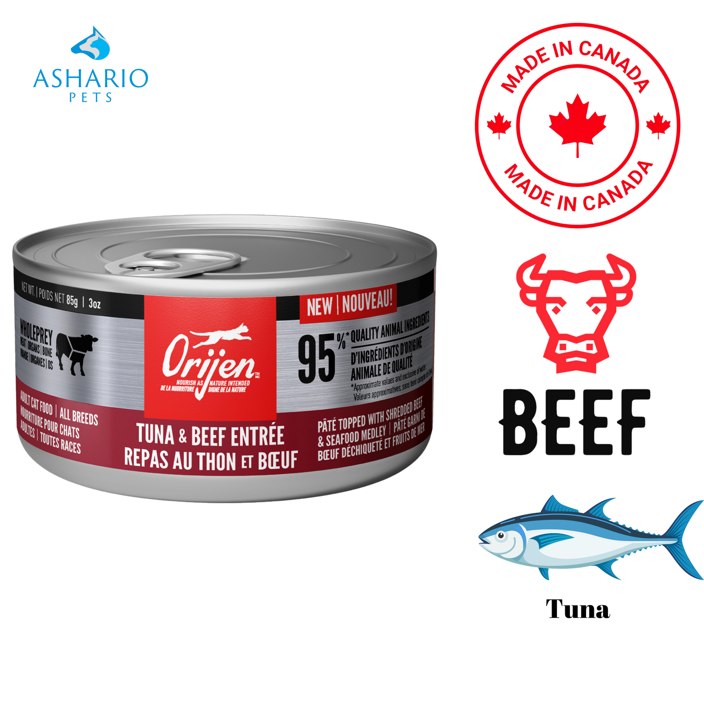 Orijen - Tuna & Beef Entree Canned Cat Food