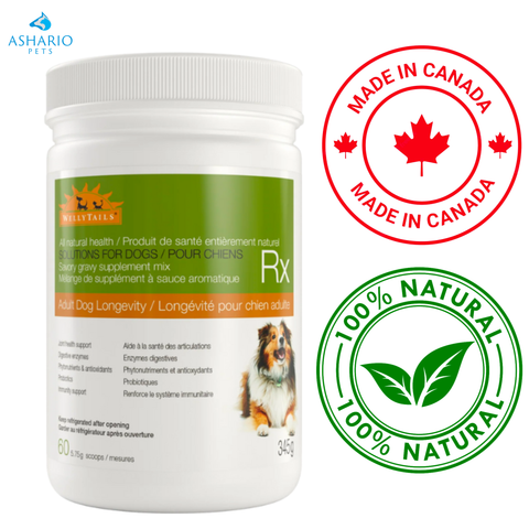 Wellytails - Longevity Rx pour chien adulte - 345 grammes