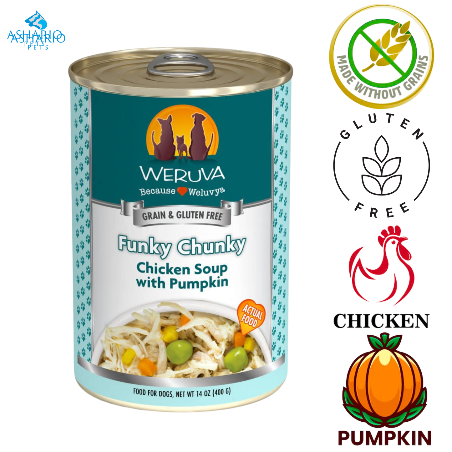 Weruva - Funky Chunky Chicken Soup Canned Dog Food