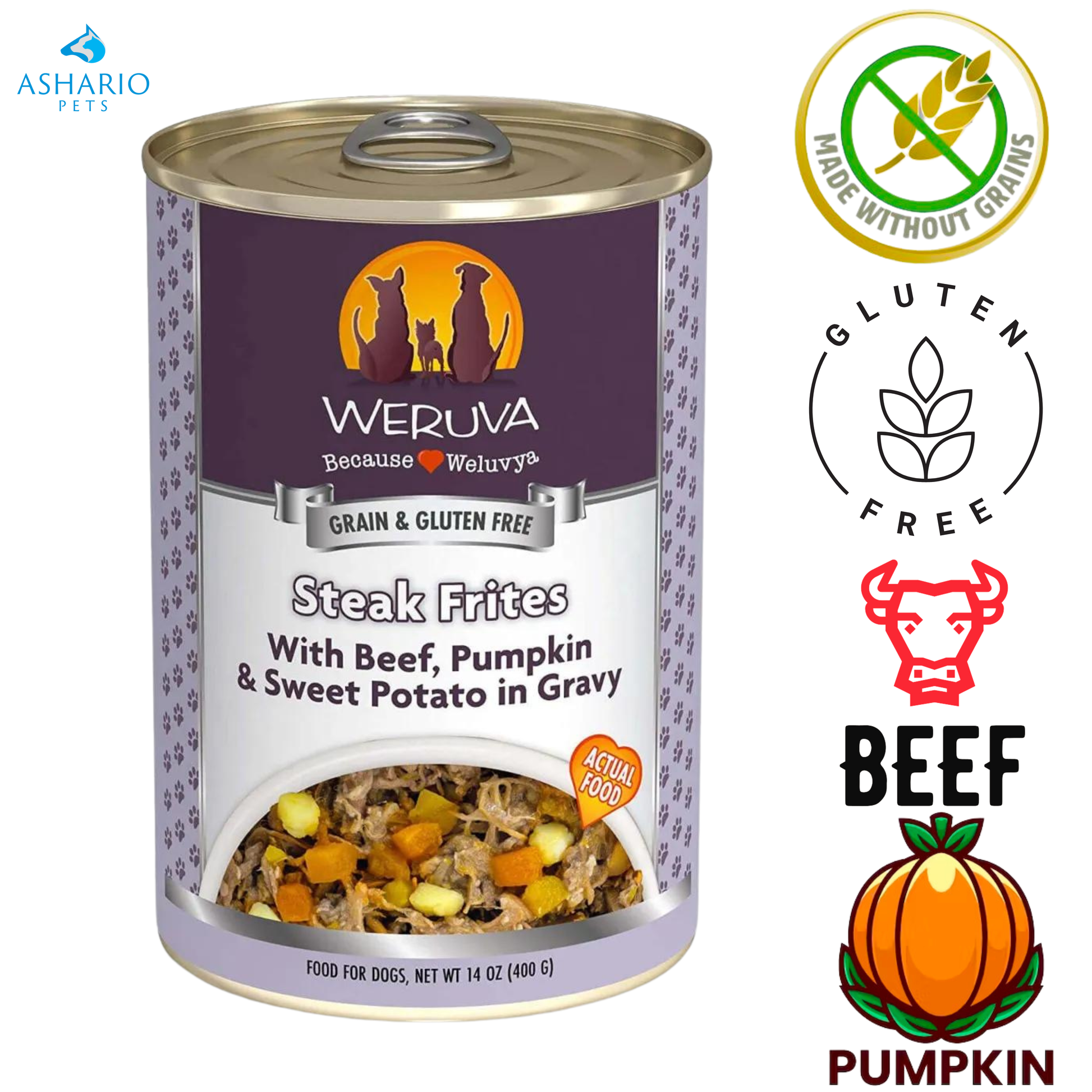 Weruva - Steak Frites Canned Dog Food — main