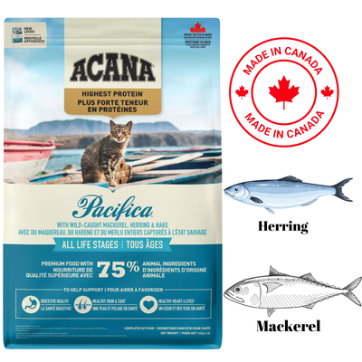 Acana - Pacifica 干猫粮 - 4 磅