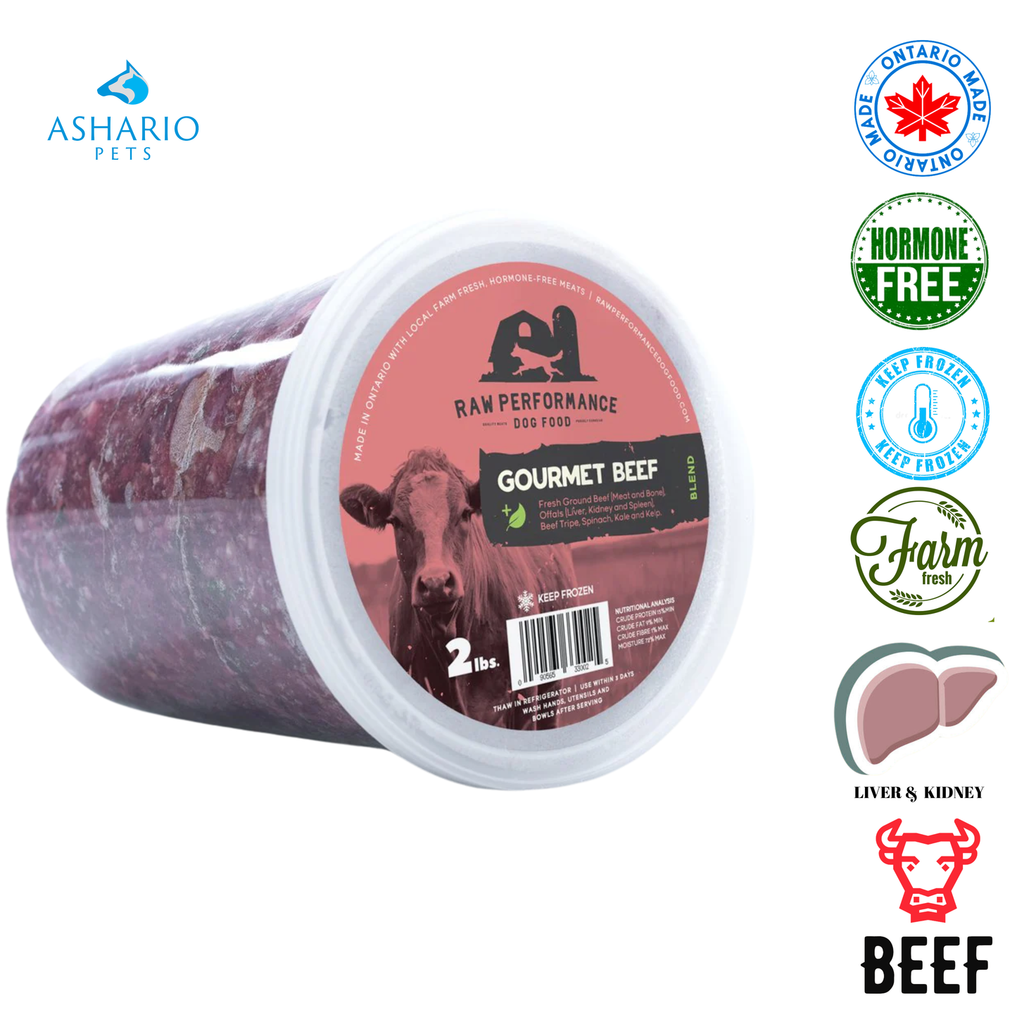 Raw Performance - Gourmet Beef Raw Dog Food