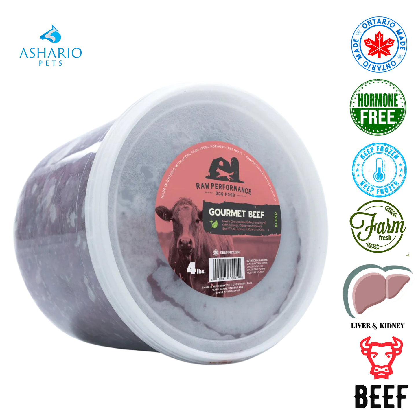 Raw Performance - Gourmet Beef Raw Dog Food