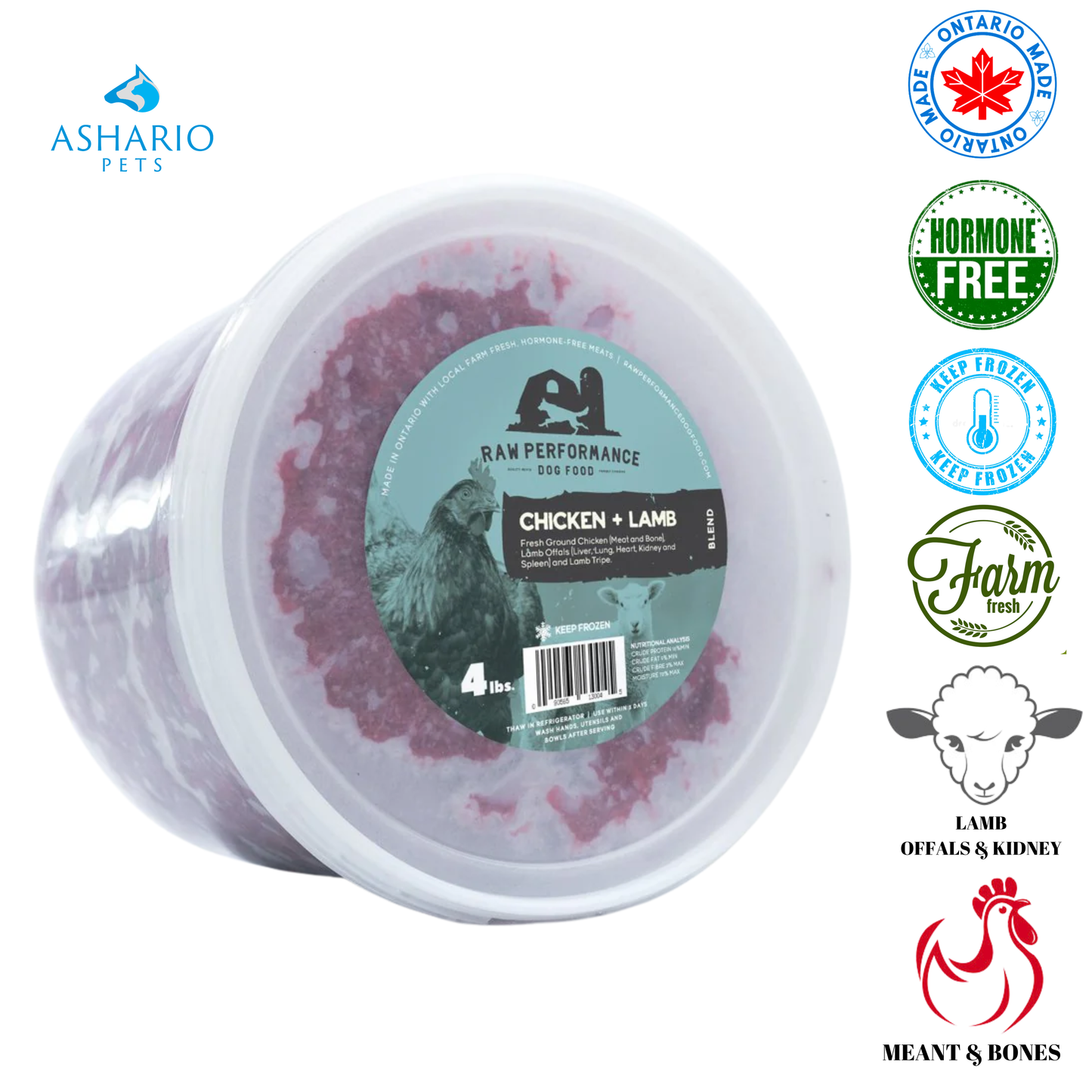 Raw Performance - Chicken & Lamb Raw Dog Food