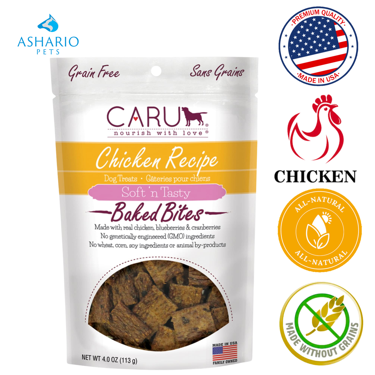 Caru - Chicken Bites Dog Treats