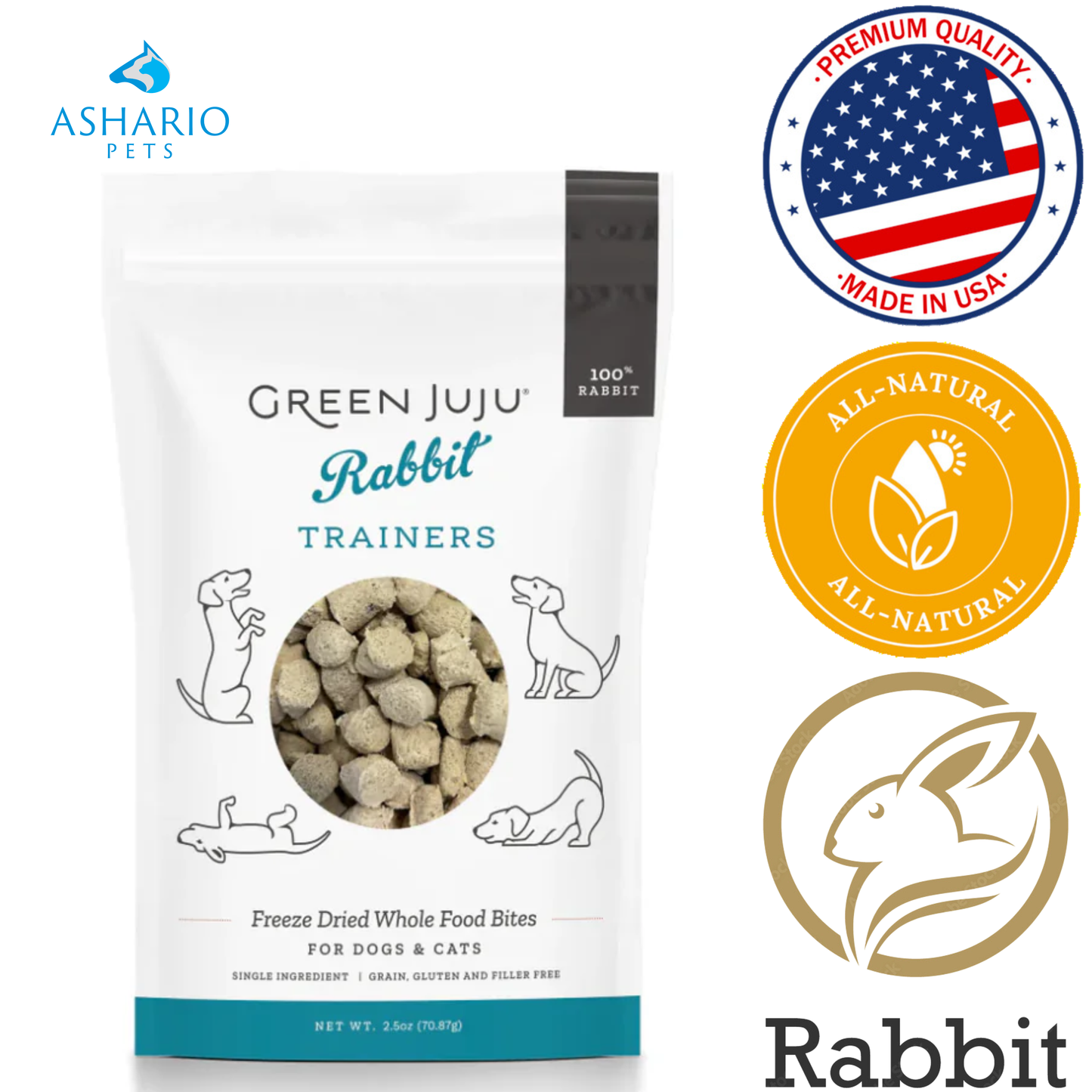 Green Juju - Freeze Dried Trainers Rabbit