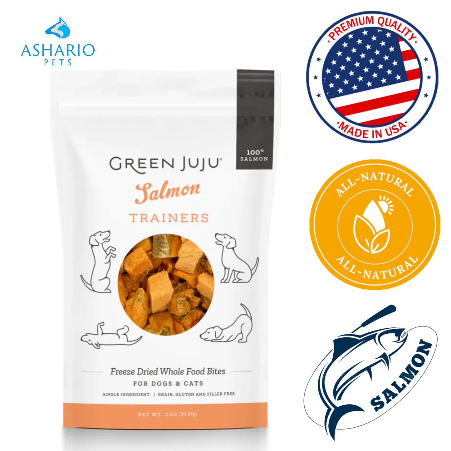 Green Juju - Freeze Dried Trainers Salmon — main