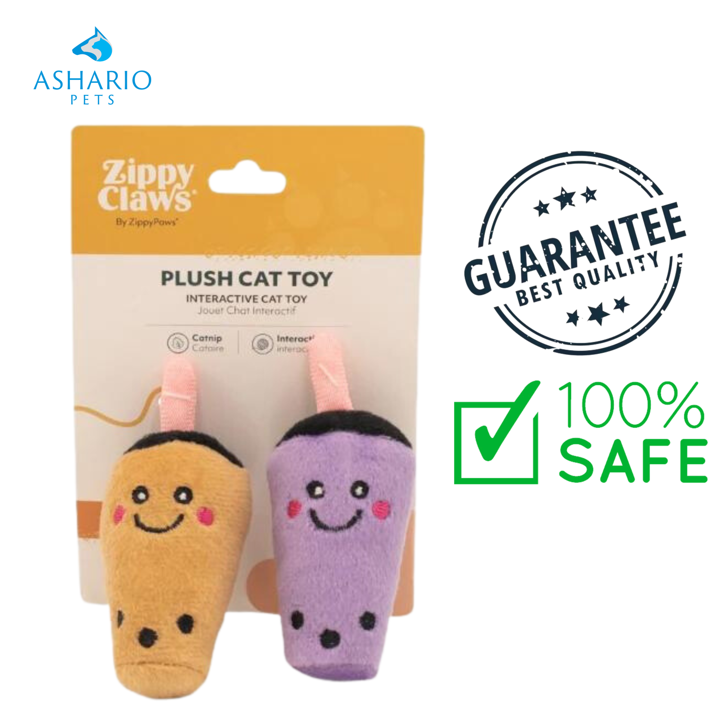 ZippyClaws - Jouet pour chat NomNomz Pizza &amp; Cola