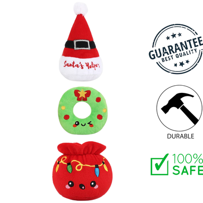 HugSmart - Happy Woofmas Fuzzy Friends Dog Toy