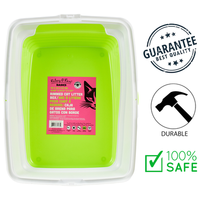 Riley & Rex - Rimmed Cat Litter Box