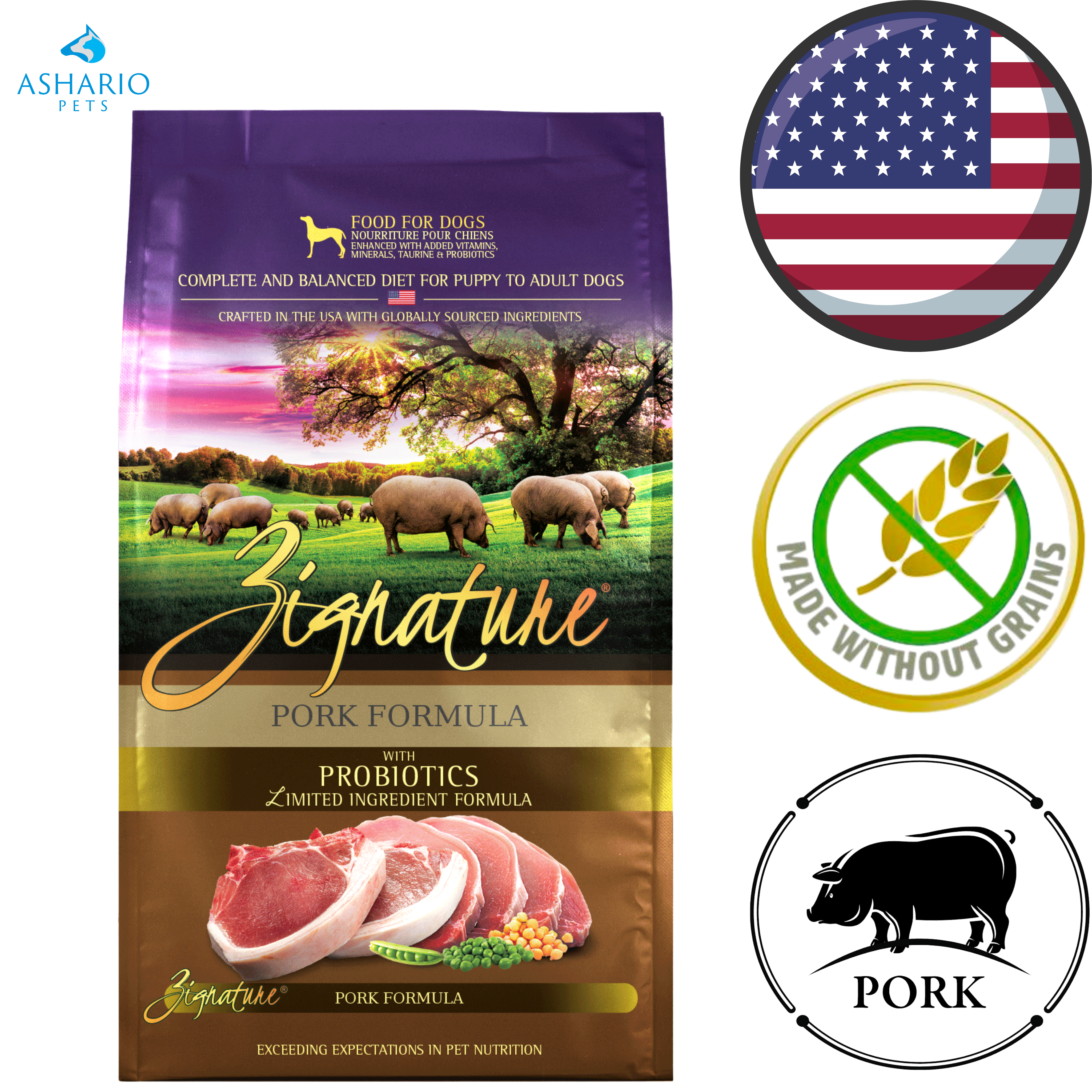 Zignature - Limited Ingredient Grain Free Pork Dry Dog Food — main