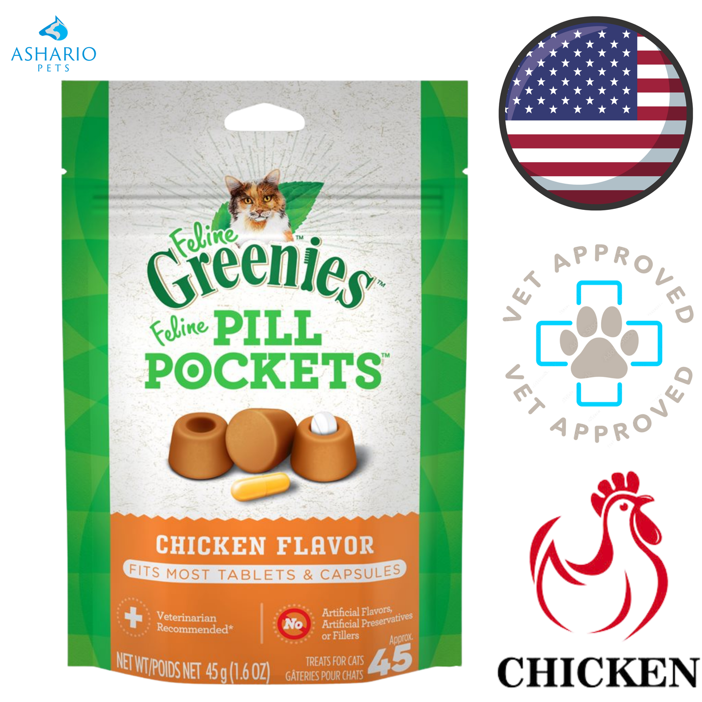 Greenies - Pill Pockets Chicken Cat Treats