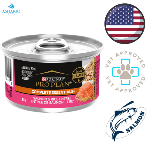 Purina - Pro Plan Complete Essentials Salmon & Rice Entree Canned Cat Food