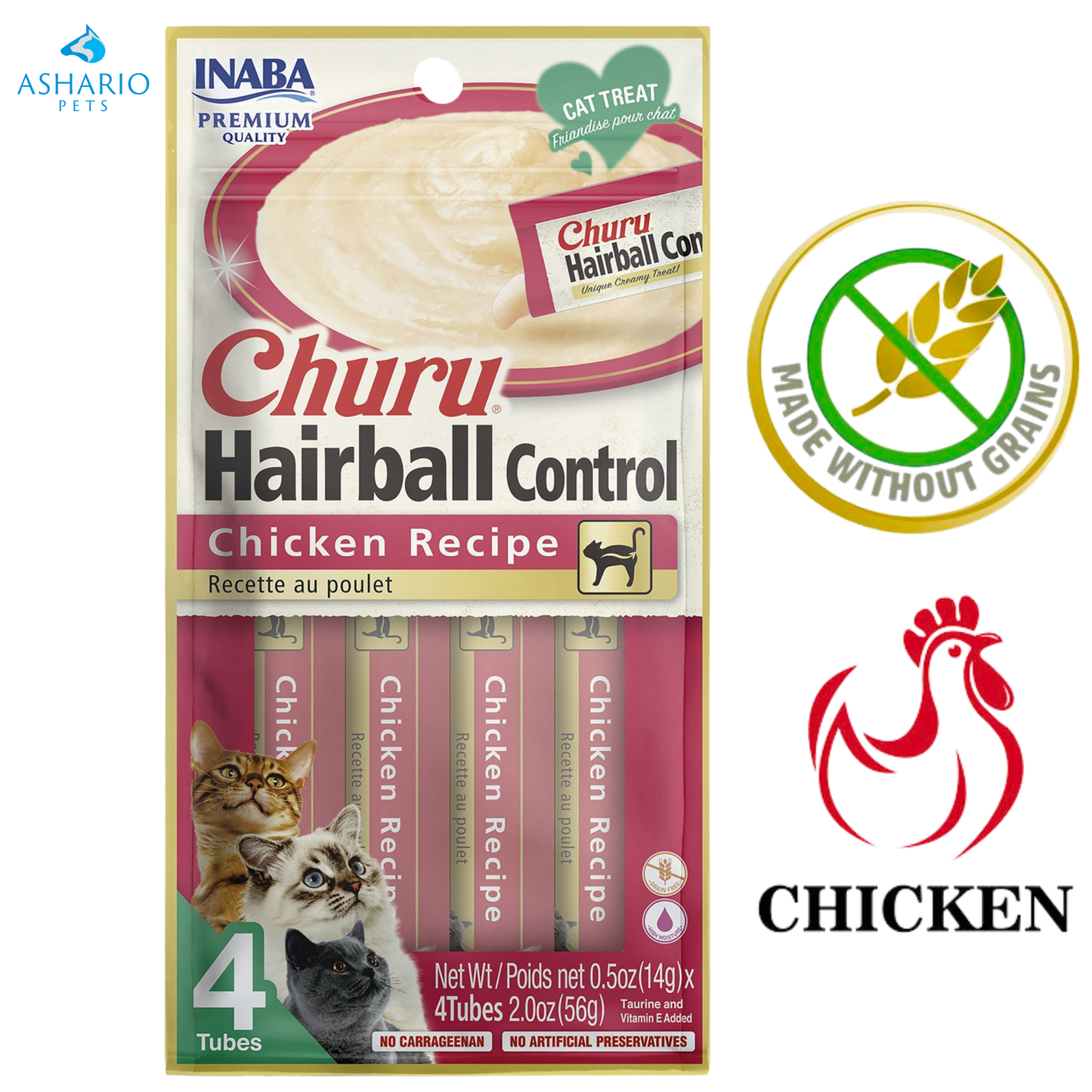 Inaba - Churu Indoor Care Chicken Recipe Cat Treats — main