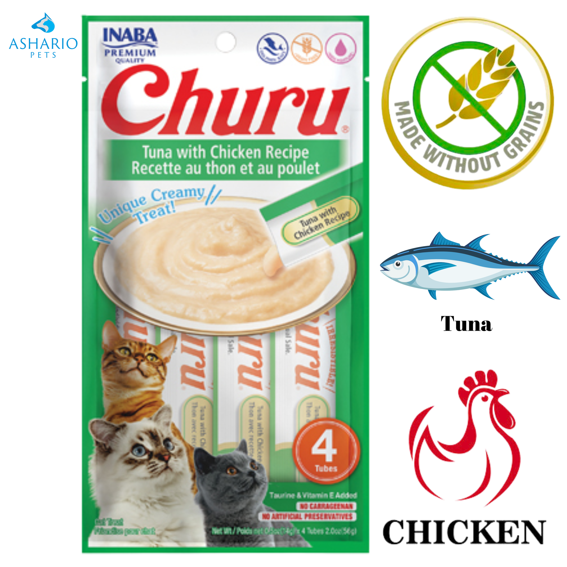Inaba - Churu Tuna & Chicken Recipe Cat Treats — main