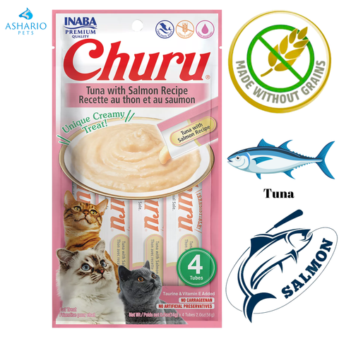 Inaba - Churu Salmon & Tuna Recipe Cat Treats